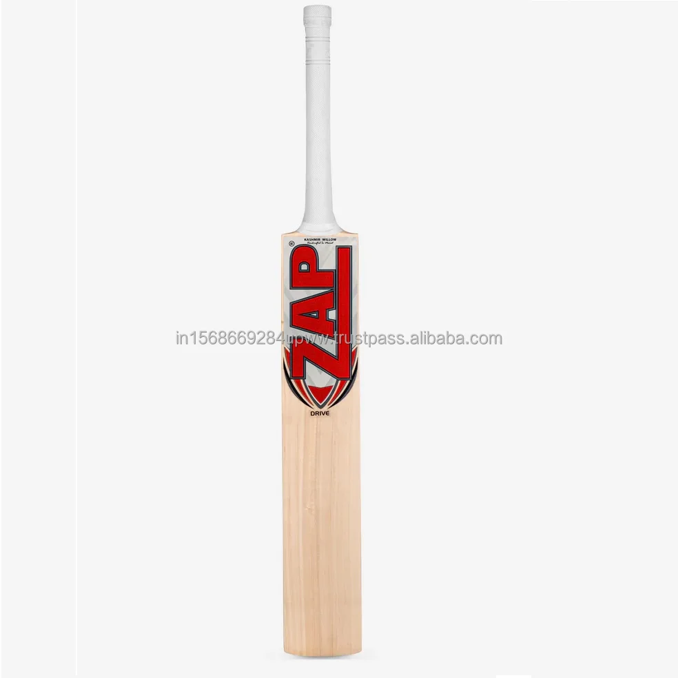 Finest Grade Handmade ZAP Drive Kashmir Willow Bat Cricket Ready Bulk Willow Cricket Bats Available for Bulk Export