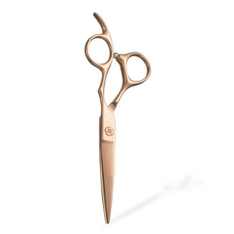 Профессиональные Парикмахерские ножницы для стрижки волос золотая ручка из нержавеющей стали с острым прямым тупым лезвием инструмент красоты