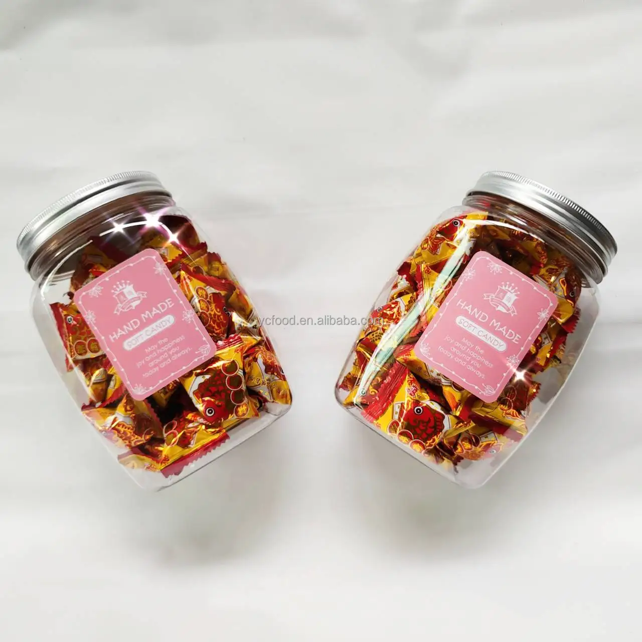 Vegetarian fruit soft medible candy sweets bottled