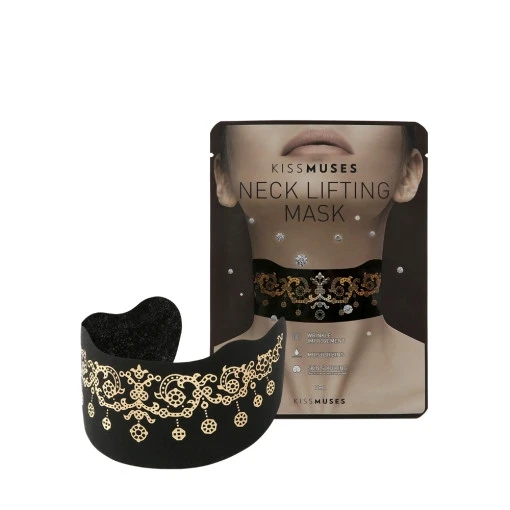 KISSMUSES Neck Lifting Mask Premium Korean Cotton Sheet Mask Hyaluronic Acid Neck Lifting Mask