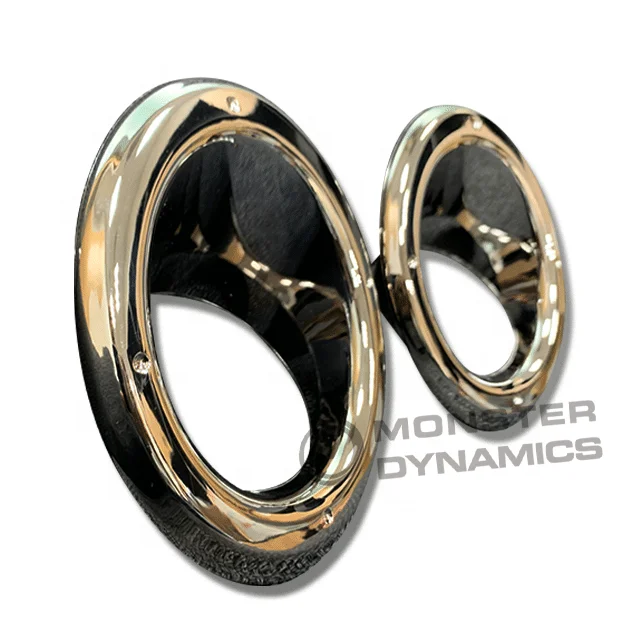 Drak Chrome Black Chrome Fog Lamp Cover Rim installation Decoration Style Type for Nissan Y61 Super Safari Vtec 1997-2022