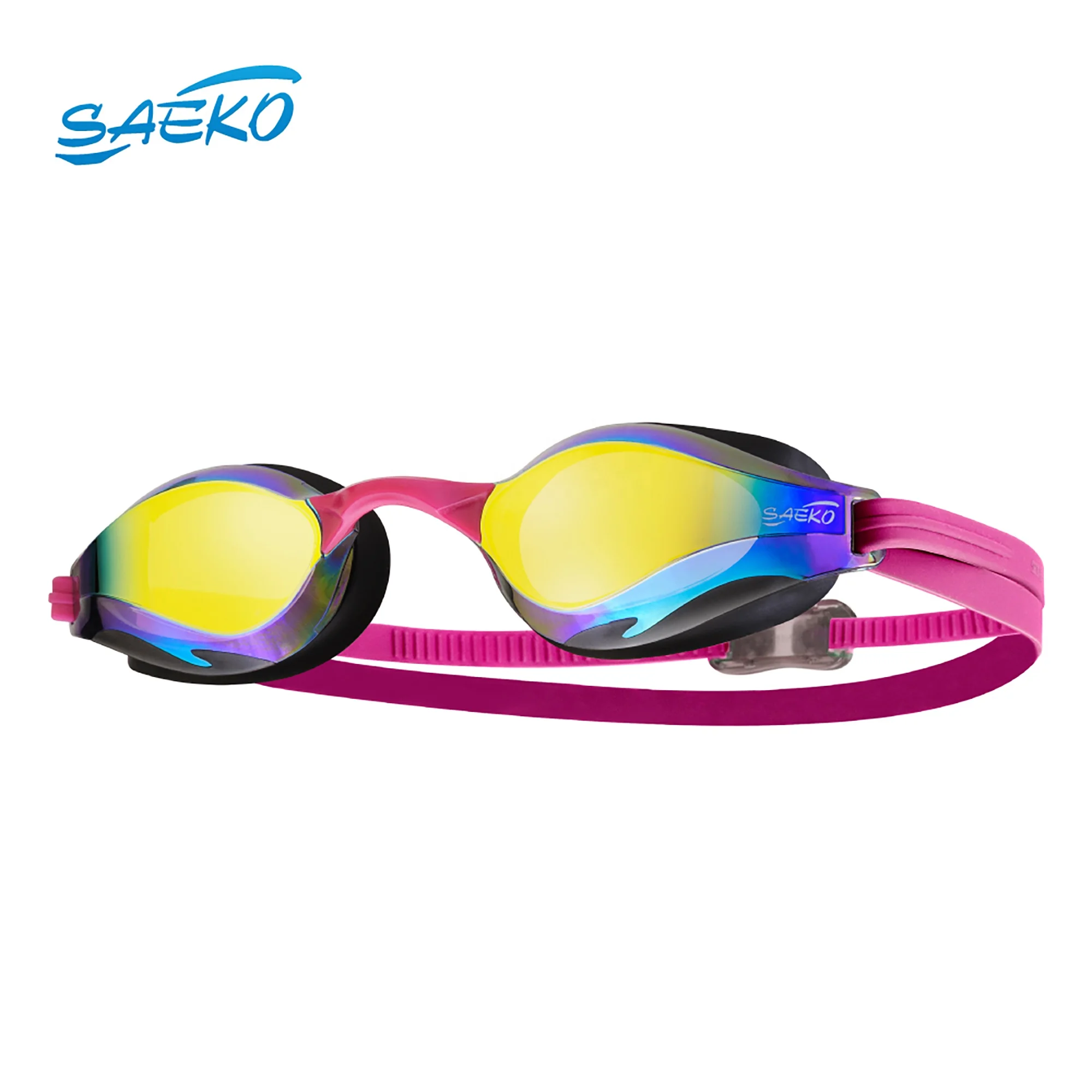 Зеркальные Гоночные Очки для плавания SAEKO взрослых и подростков gafas de natacion ISO 18527-3:2020 CE