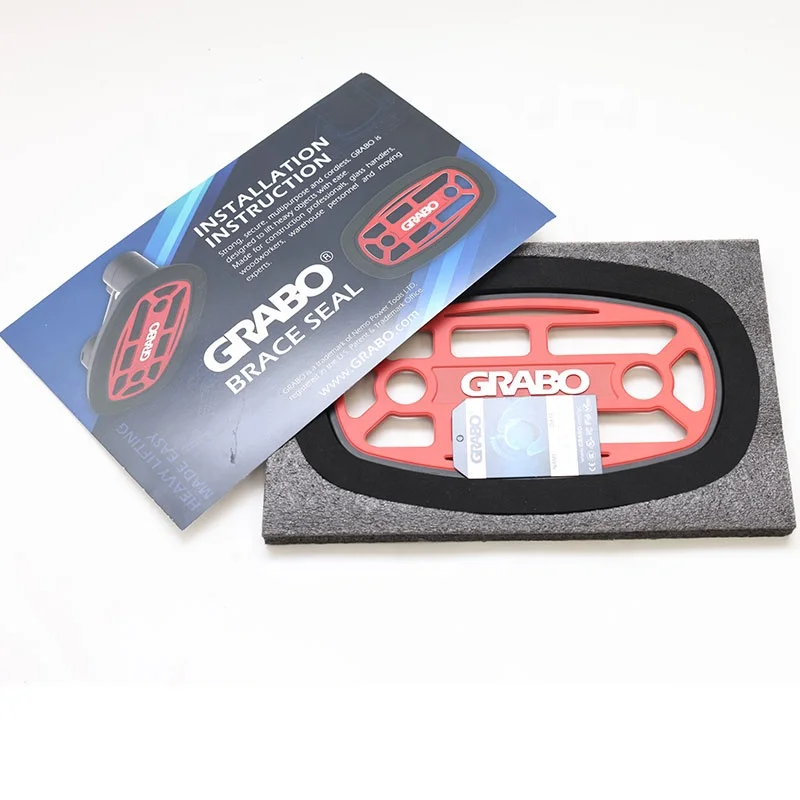 GRABO Portable Tiling Tool Electric Vacuum Lifter Rubber Foam Seal Vacuum Pad for Thin Materials Glass Ceramic Tile Tools