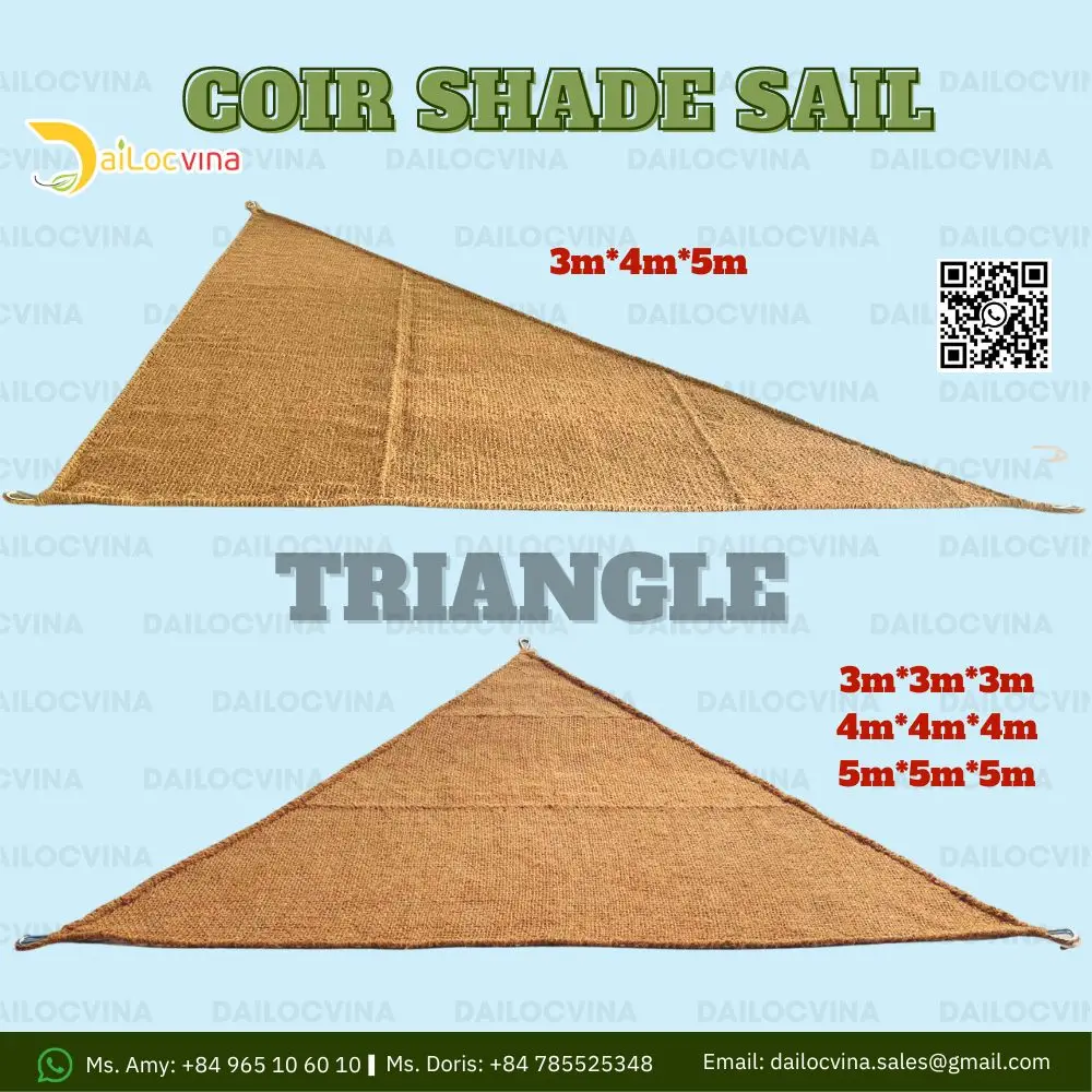 Best Price Coco Fiber Coir Shade Sail Rental For Decoration Made In Vietnam