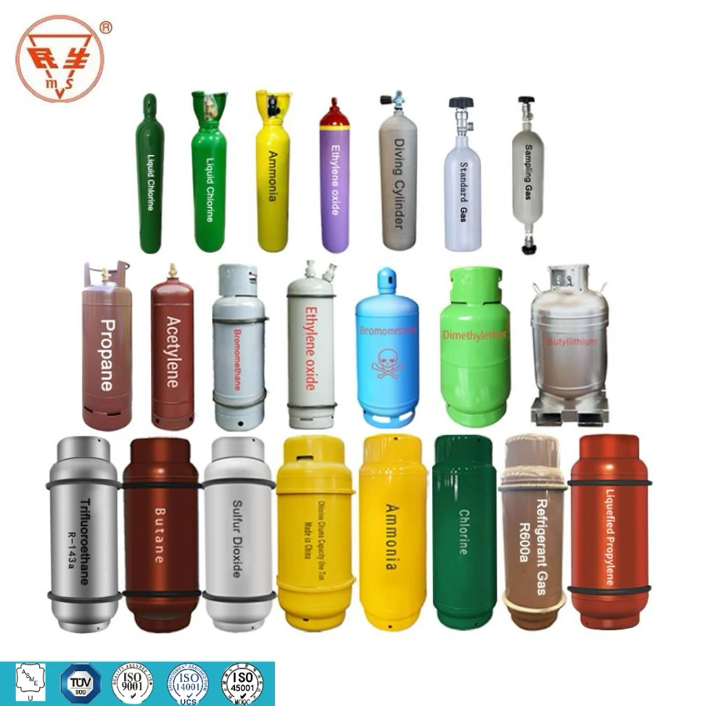 High quality 100L gas cylinders for sale Liquid SO2 empty cylinders Sulfur dioxide industrial use gas cylinders