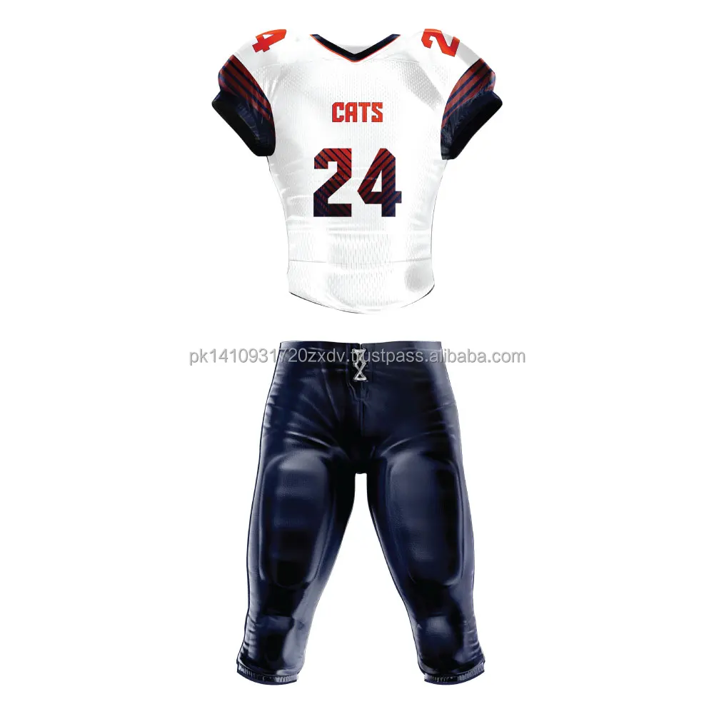 OEM factory professional printing fitness American football uniform Sublimation Custom new Design football unifrom