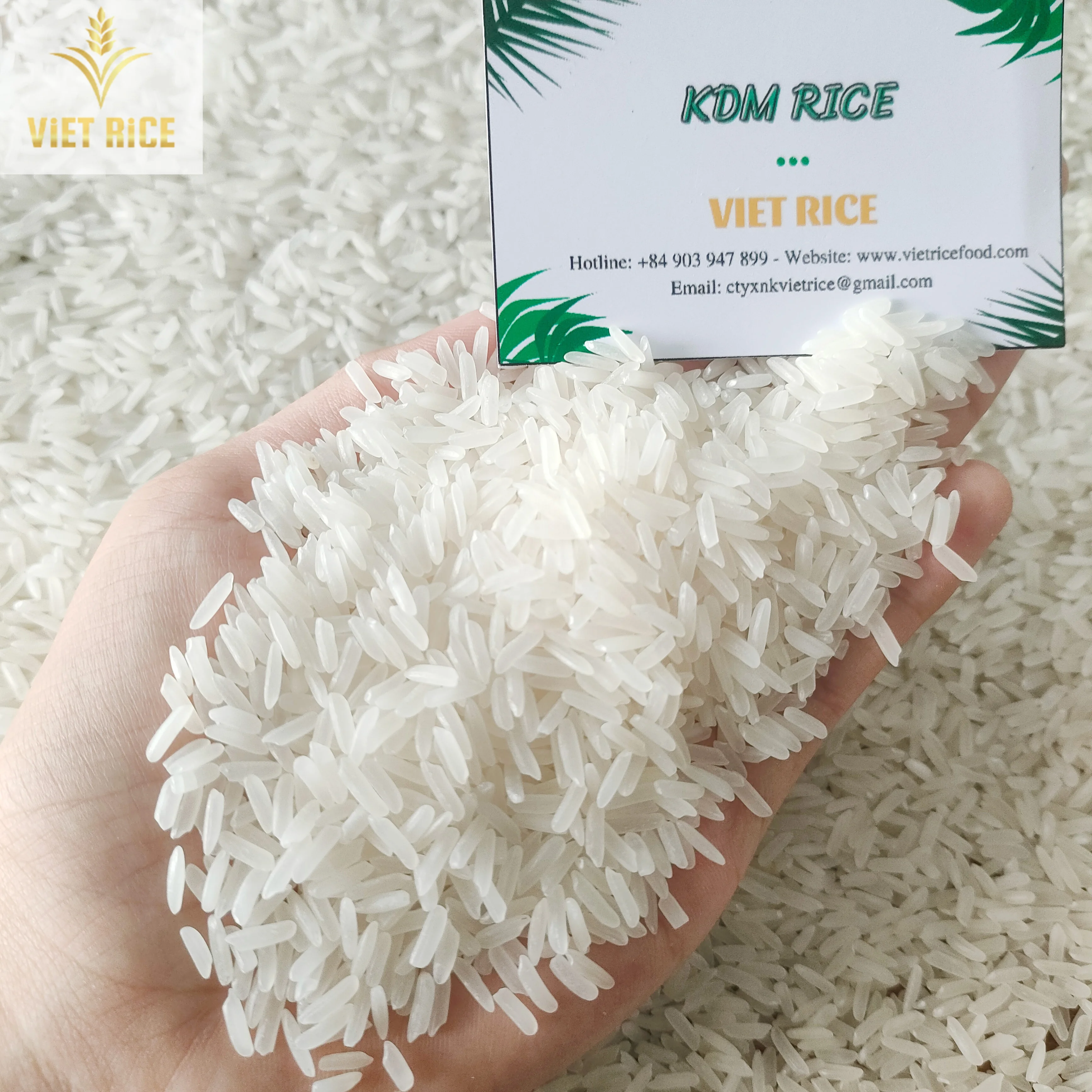 VIETRICE, a rice producer and distributor of KDM 5% broken aromatic long grain white rice at a cheap price and large quantity.