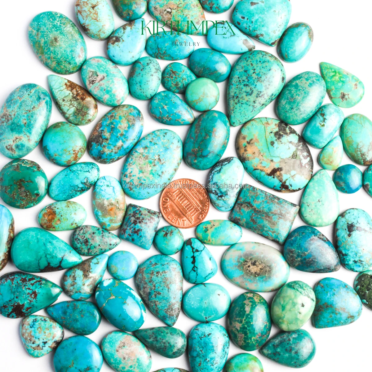 Kingman Blue Turquoise Authentic Semi-Precious Stones Trending Natural Arizona Ethically Sourced Crystals For DIY Jewelry Making