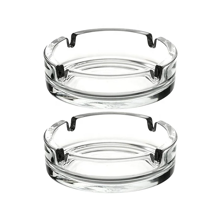 Free Design LOGO Cheap Wholesale Clear Custom Glass Ashtray for Cigarette Herb