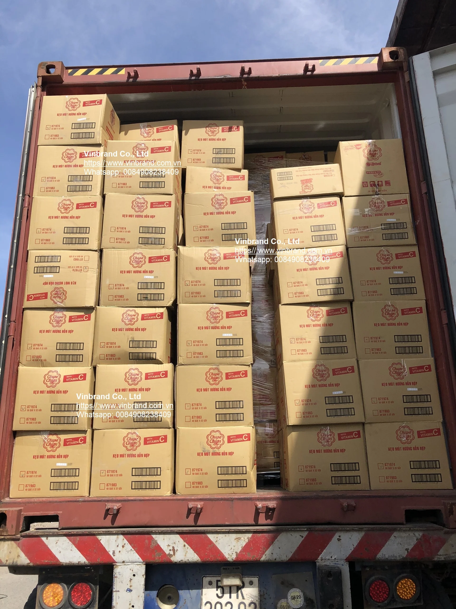 ChupaChups sour belt box 336g (7gram x 48pcs) strawberry & cola