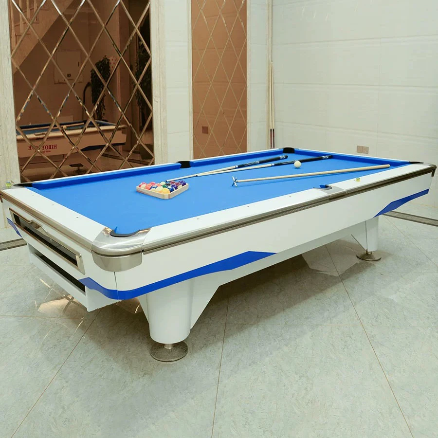 2024 Xingsheng Luxury Design Modern Billiards Table Style Solid Wood Pattern Billiards Table 9 Balls including Club Accessories