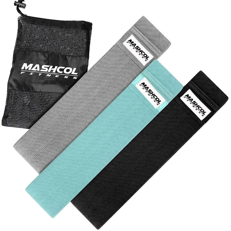 Hot Sale Custom Logo Booty Bands 3 Piece Kit Set Fitness Rubber Elastic Exercise Resistance Bands For Home Workout