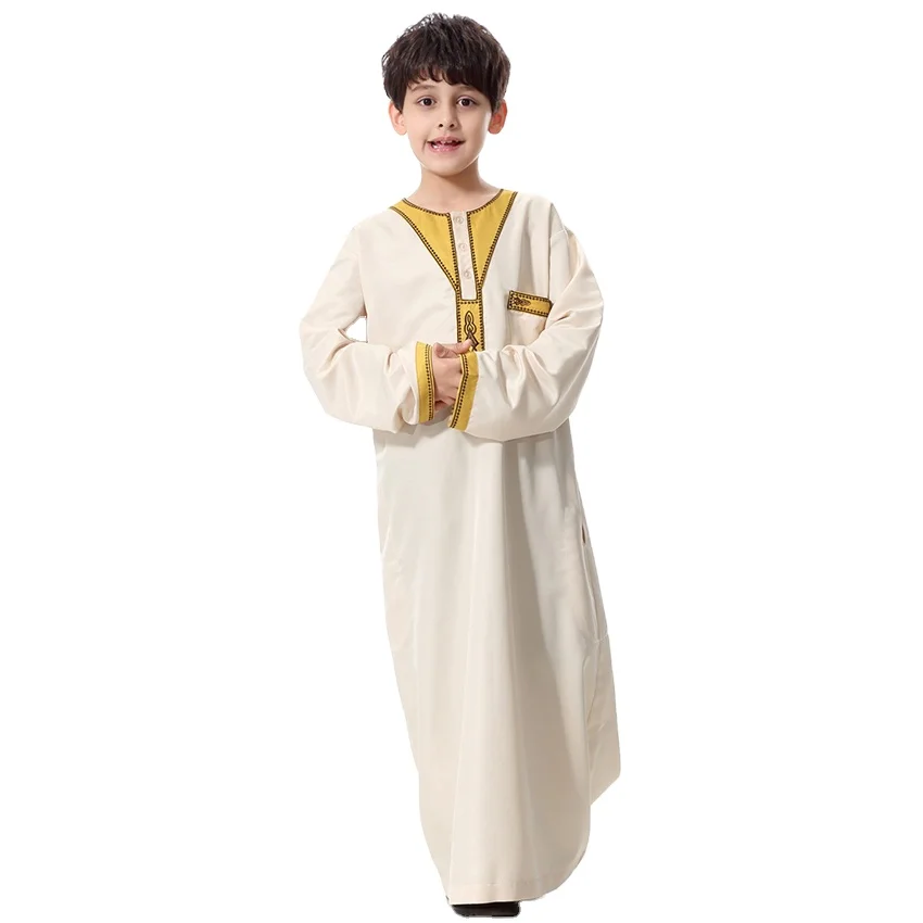 2023 Latest  Ethnic Thobe For Men Arabic thobe / jubba for men Muslim dress Saudi Arabia Robe Abaya