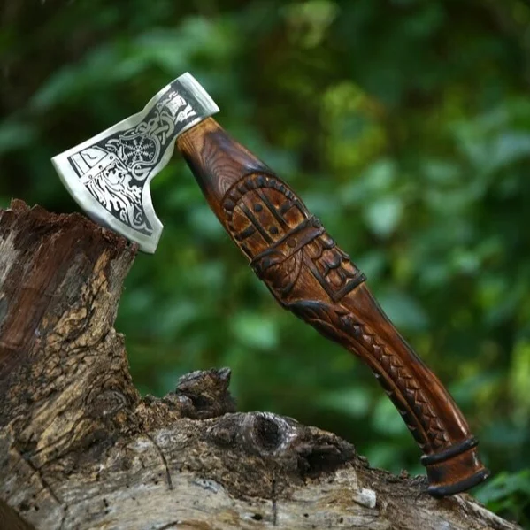 Wholesale Quality Handmade High Carbon Steel Axe Head Viking Axe Hatchet Axes Hatchets Carbon Steel