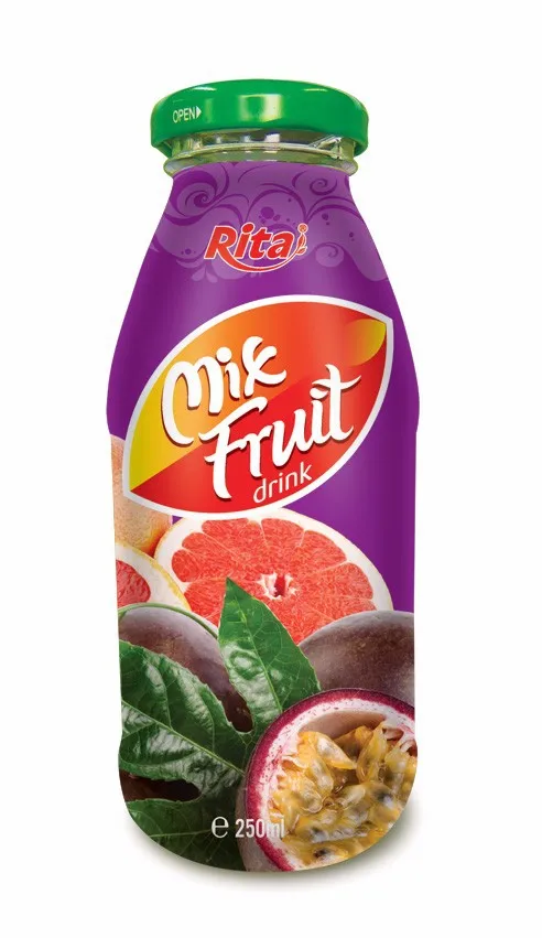 Wholesale High Quality Mix Fruit Juice 250ml Canned Manufacturer In Vietnam Best Flavor Best Fruit Juice