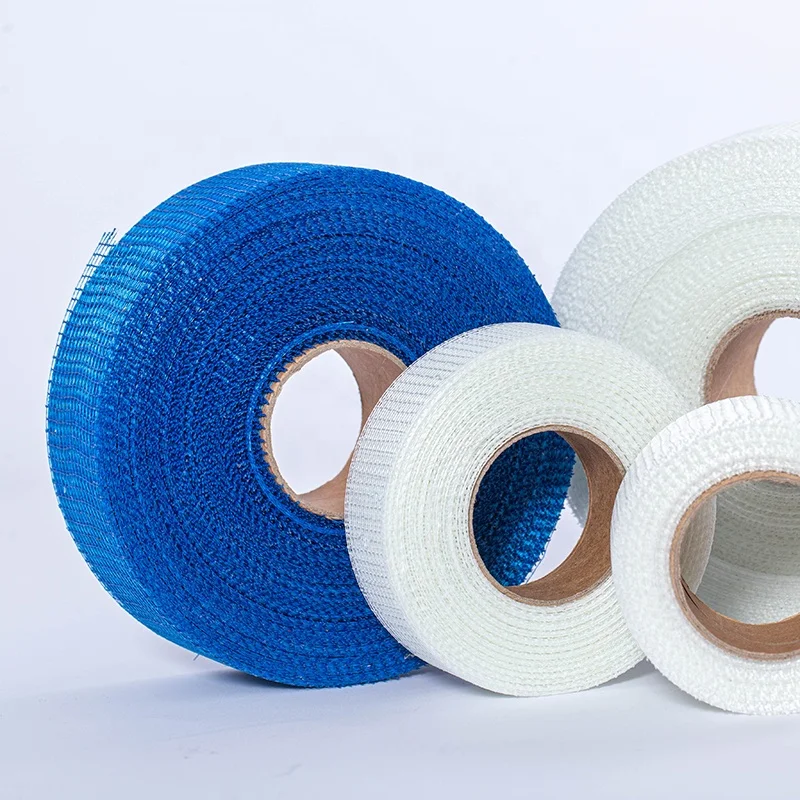 blue 3x3mm fiberglass insulation mesh tape/fiberglass mesh tape self-adhesive/fiberglass mesh tape