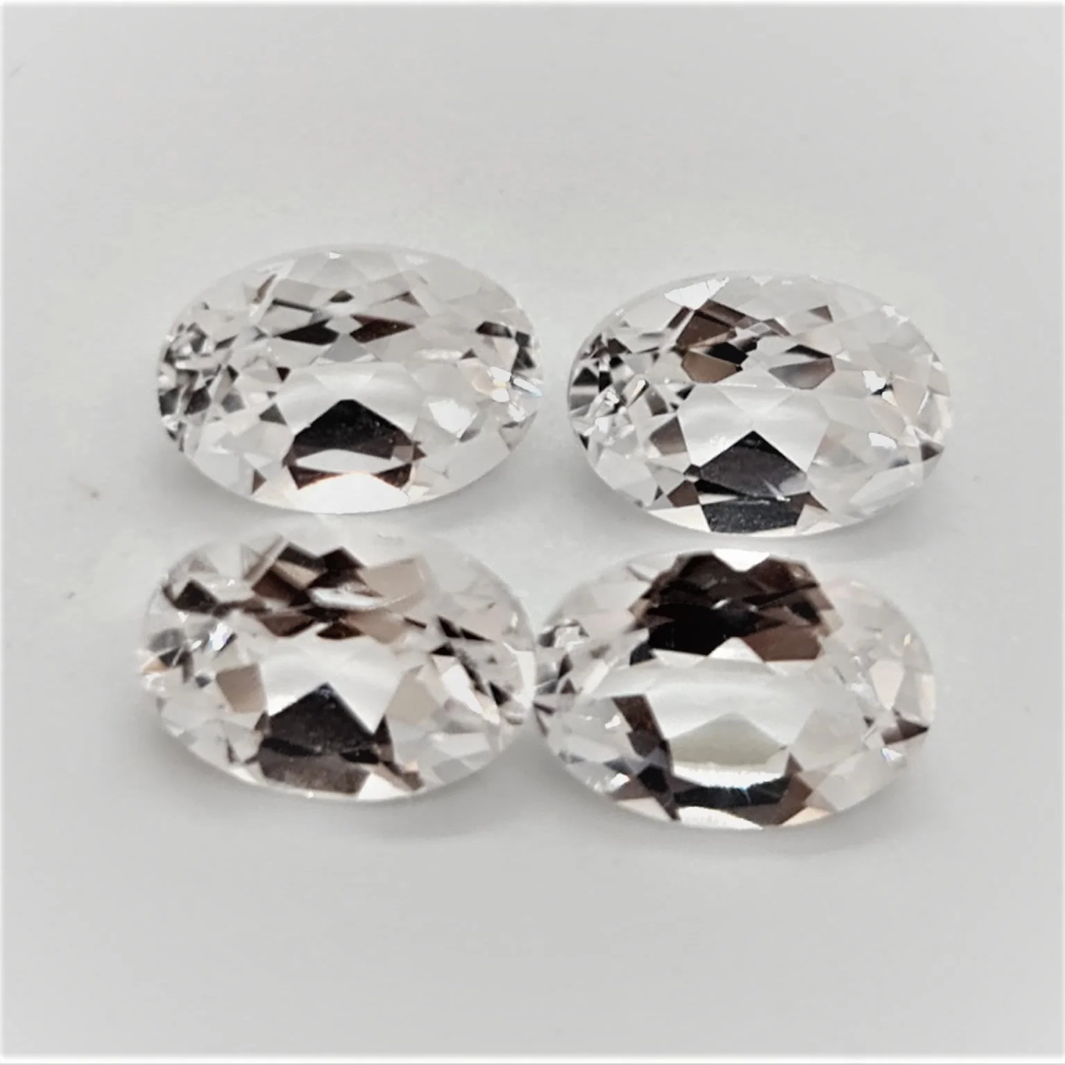 Faceted White Colored Lab Created White Corundum Gemstone Checkerboard Cut Cushion Shape Cut In Custom Orders In Wholesale Price