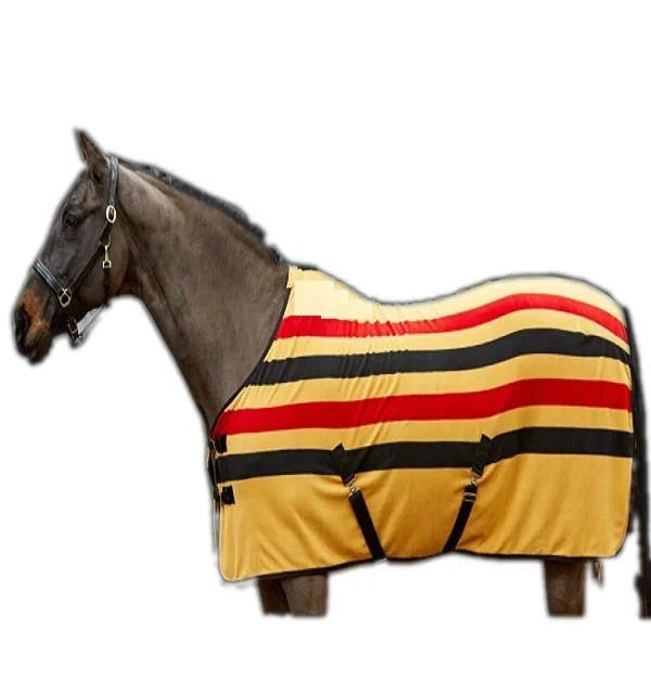 High Quality Wholesale Horse Fleece Outdoor Rug Custom Logo Equestrian Print Polyester Turnout Horse Blanket Manufacturer