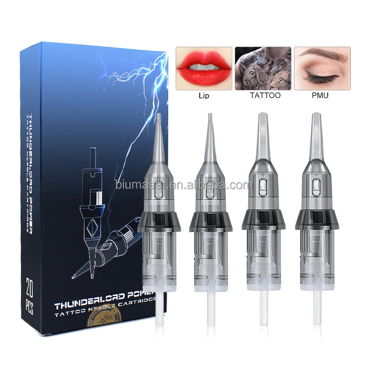Oem 20pcs/box Professional Advanced Disposable Sterilized level A #10 & #12 Tattoo Needle Cartridges All Models RL/RS/RM/M1