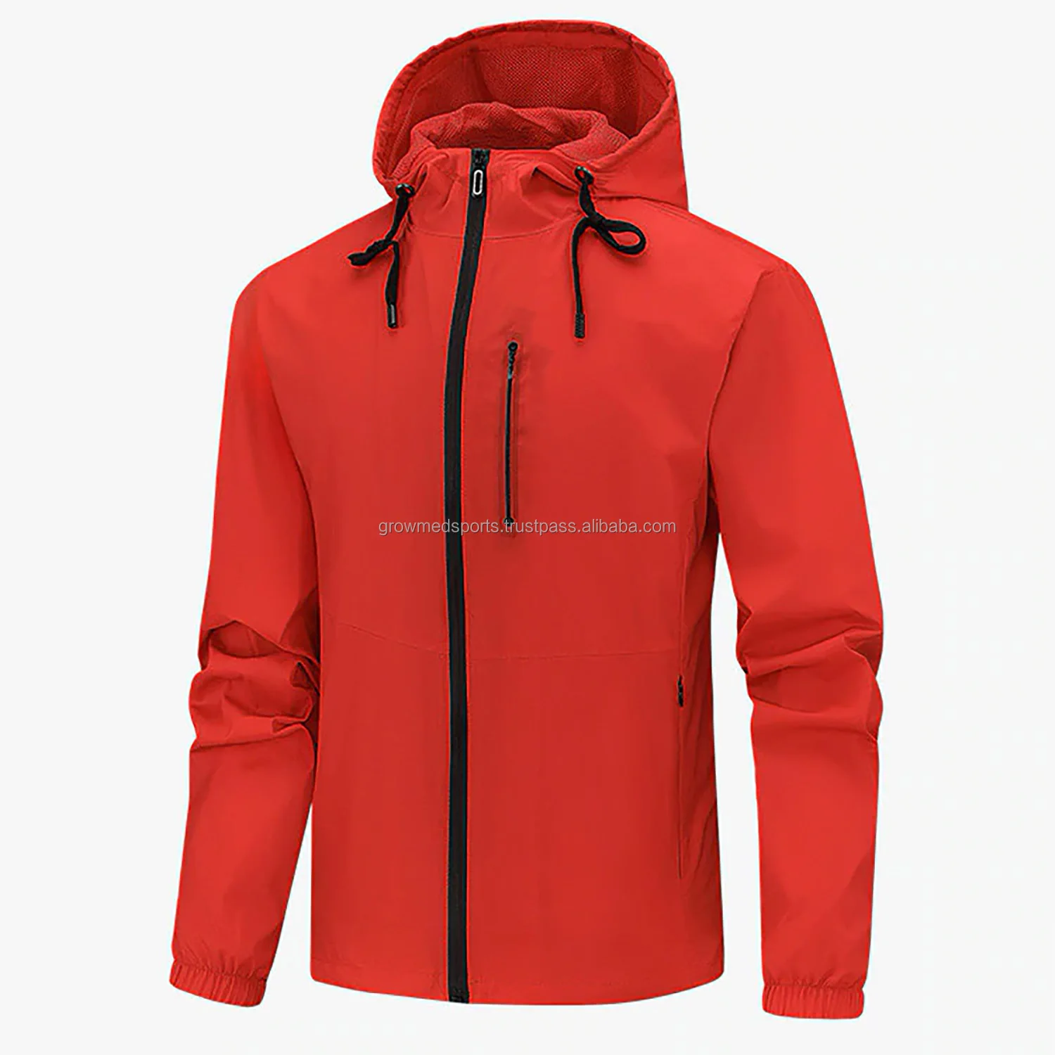 Men Loose Windbreaker Zipper Jacket Latest Design Casual Wear Men Patchwork Jackets