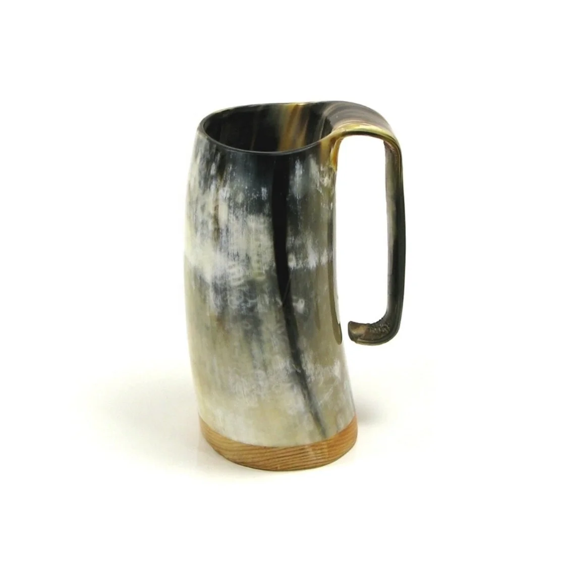 New Design Beer Drinking Mug Distinctive Handle Tankard Horn Mug Trending Quality Horn Drinking Mugs Wholesaler and Manufacture