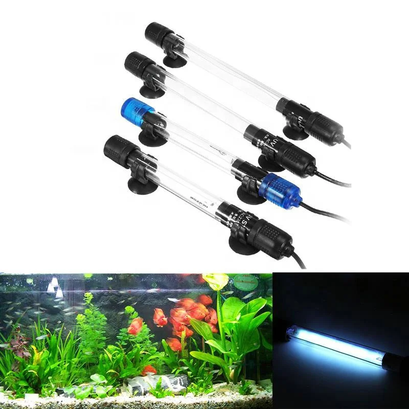 High quality Quartz T5 10W 15W 20W 30W 220V/110V waterproof IP67 UV-C Germicidal Lamp aquarium light For Fresh Water Sterilizer