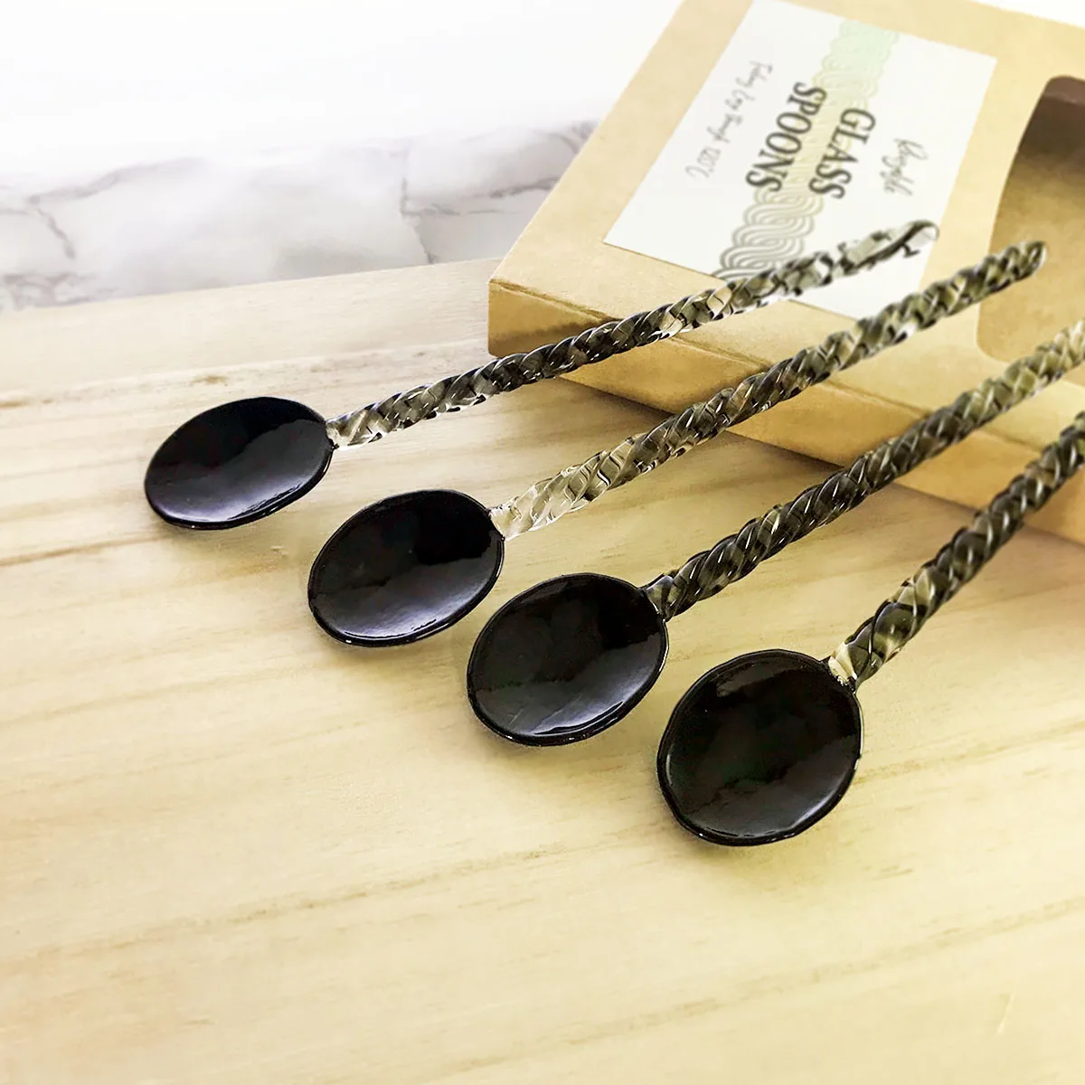 Reusable Handmade Glass Spoon