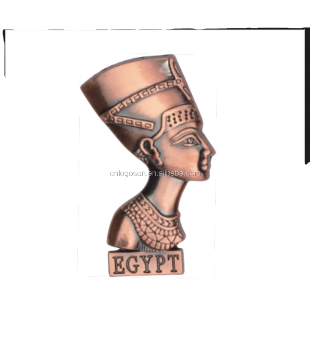 Hot Selling Antique Copper Egypt Pharaoh Badge Souvenir Custom Logo Retro Lapel Logo Pins