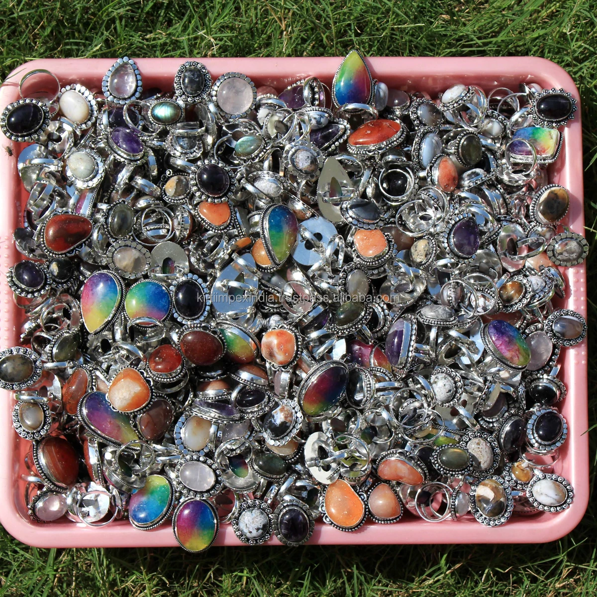 Gemstone Ring Women Ring Moonstone Ring For Women Wholesale Jewelry Assorted Us Size 5-11