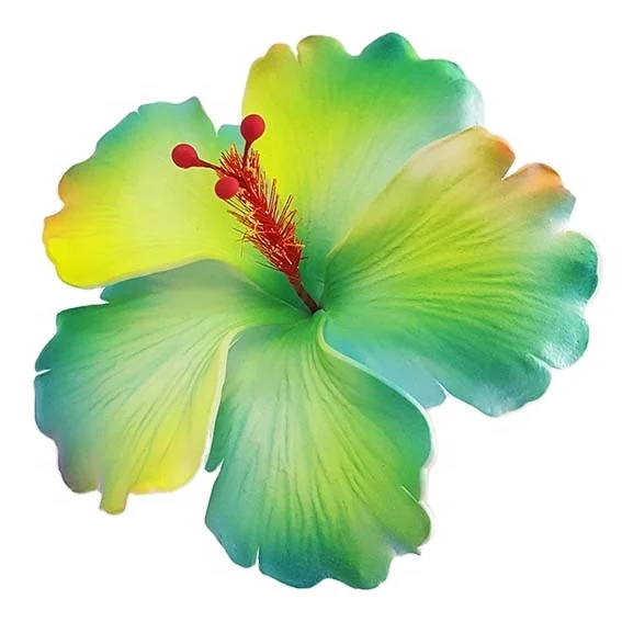 Hot Selling of All Time  Fashion Accessories Handmade EVA foam hawaiian hibiscus flower with special/Unique tattoo pattern print