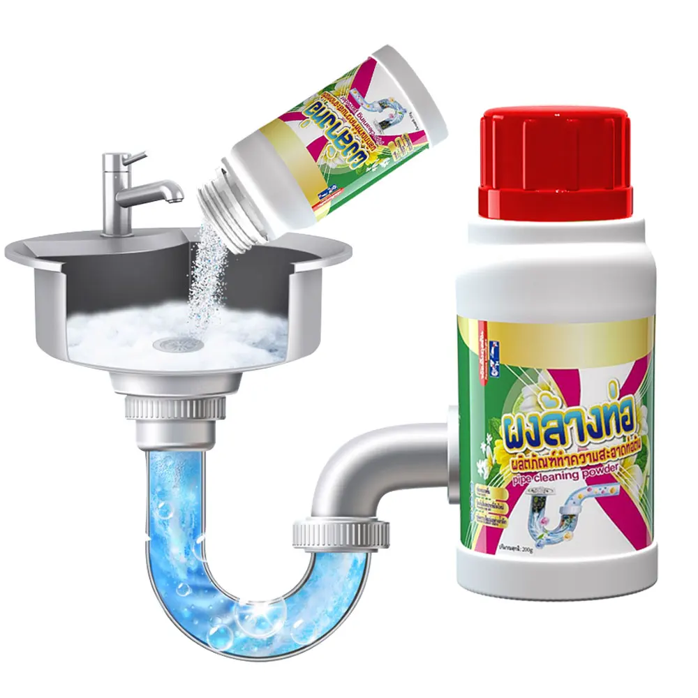 Private Label Custom Dead Toilet Pipe Drain Cleaner Powder for Oil/Grease/Hair Household Chemicals From Thailand