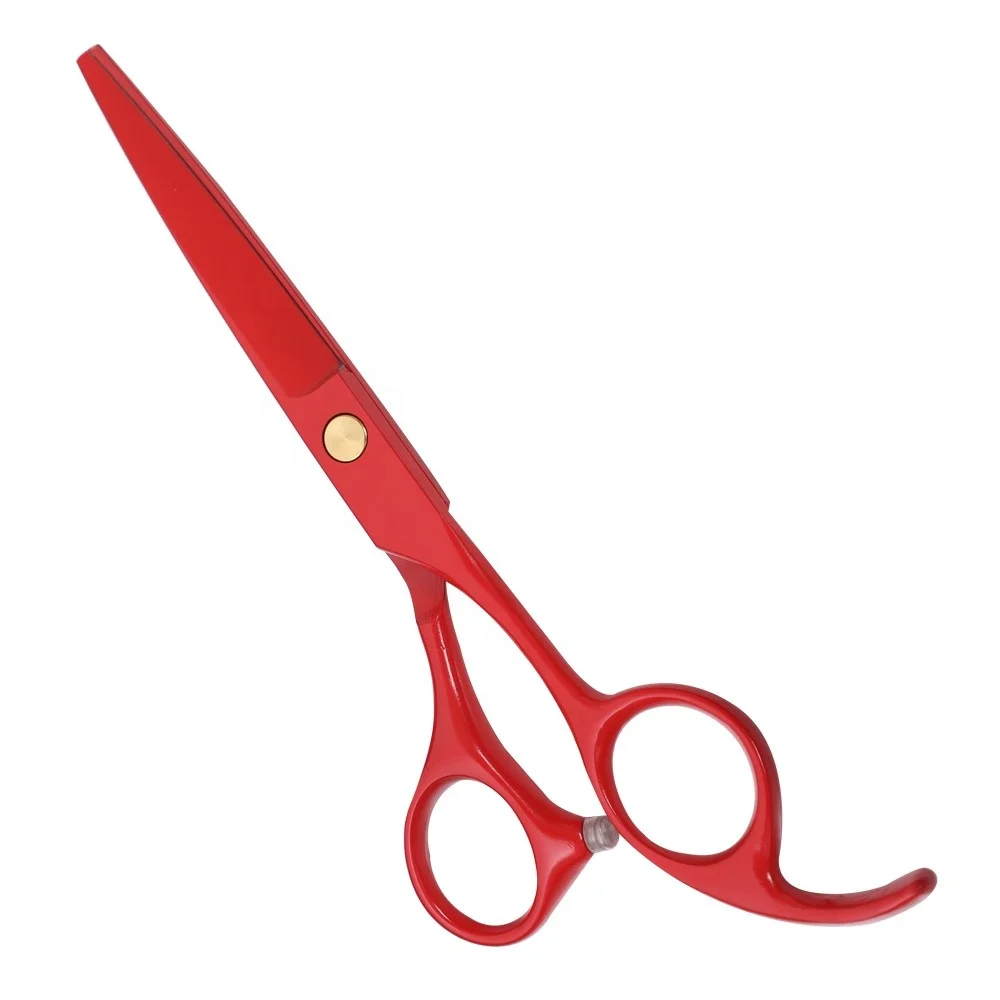 Оптовая продажа 6-дюймовые парикмахерские ножницы 420 из нержавеющей стали супер резка тупые острые наконечники прямые резиновые для салона