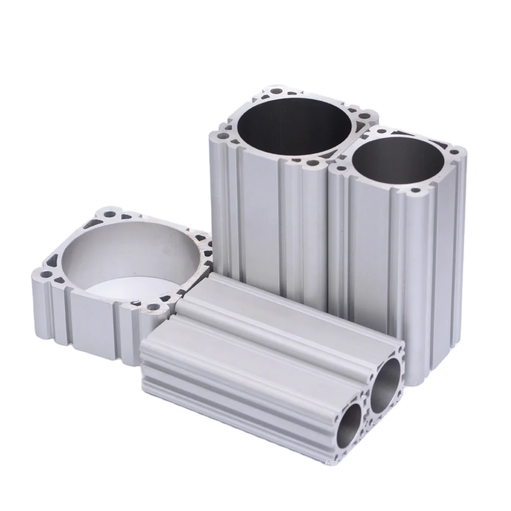 cheap price foldable  ISO 6431 pneumatic cylinder stroke aluminum tube aluminum square tube pneumatic cylinder