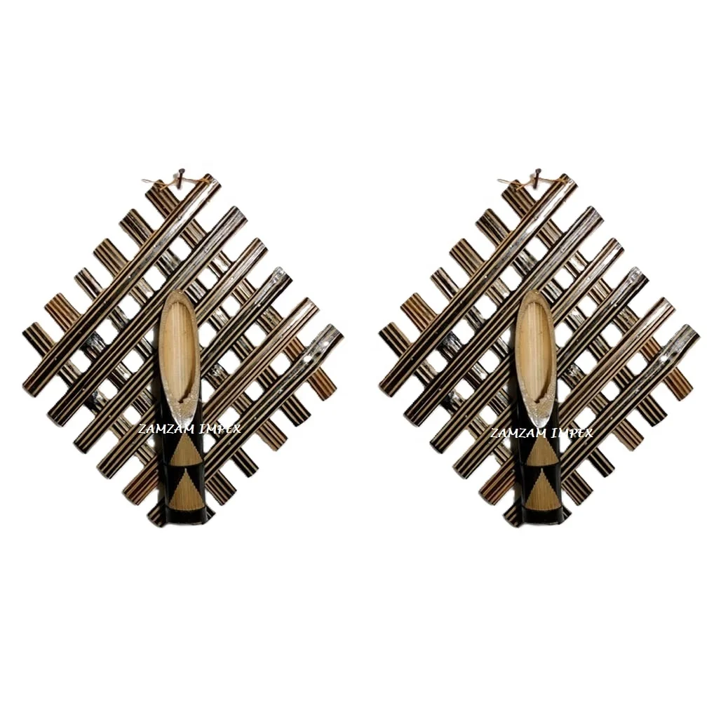 New Arrival 2025 Handmade Eco-Friendly Wall Hanging bamboo Flower Pot / Vase / Stand by ZAM ZAM IMPEX
