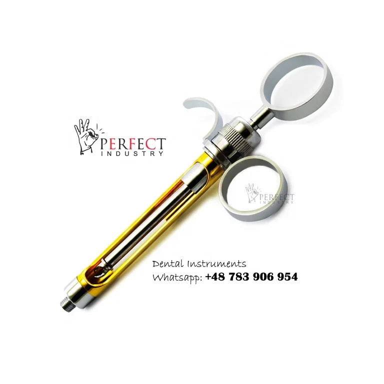 Gold Color Dental Syringe Dental Injection Syringe Professional gold & multi color dental syringes