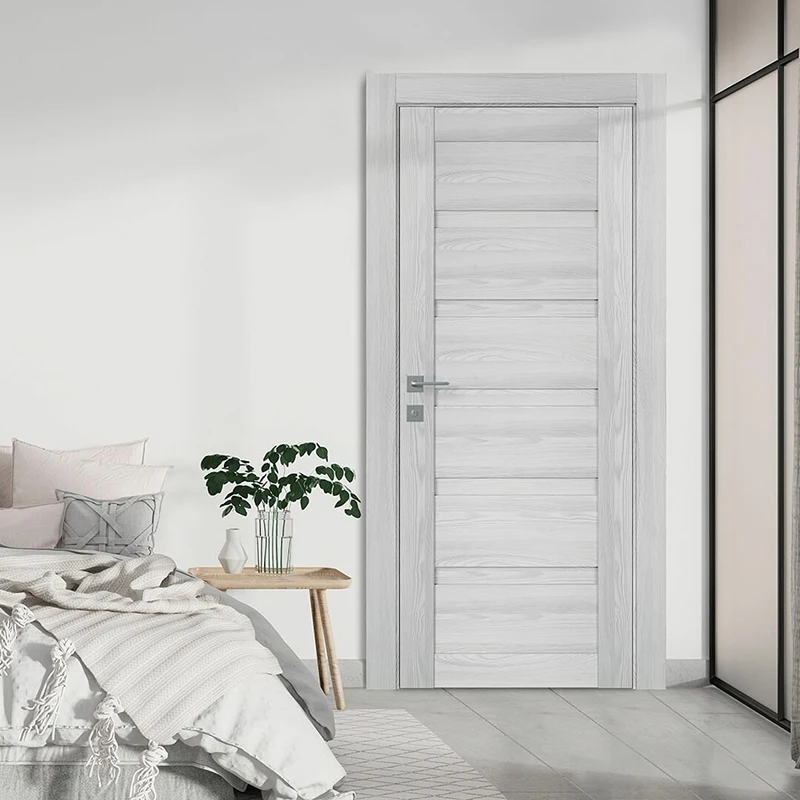 Modern Interior Fireproof Wooden Door Fire Rated 20 Minutes Fireproof Door with Frame for Hotel