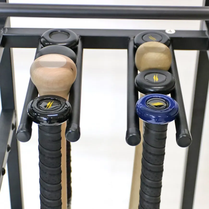 baseball helmet and bat sports equipment storage rack for garage