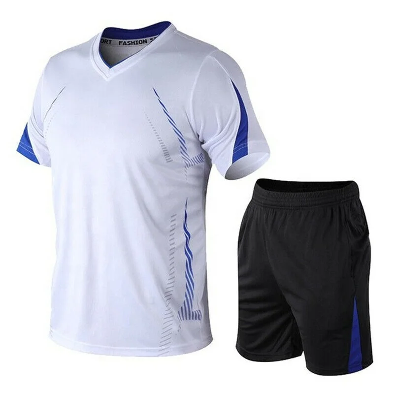 High Quality Wholesale New Model Men Running Jogging Sports Suit Set