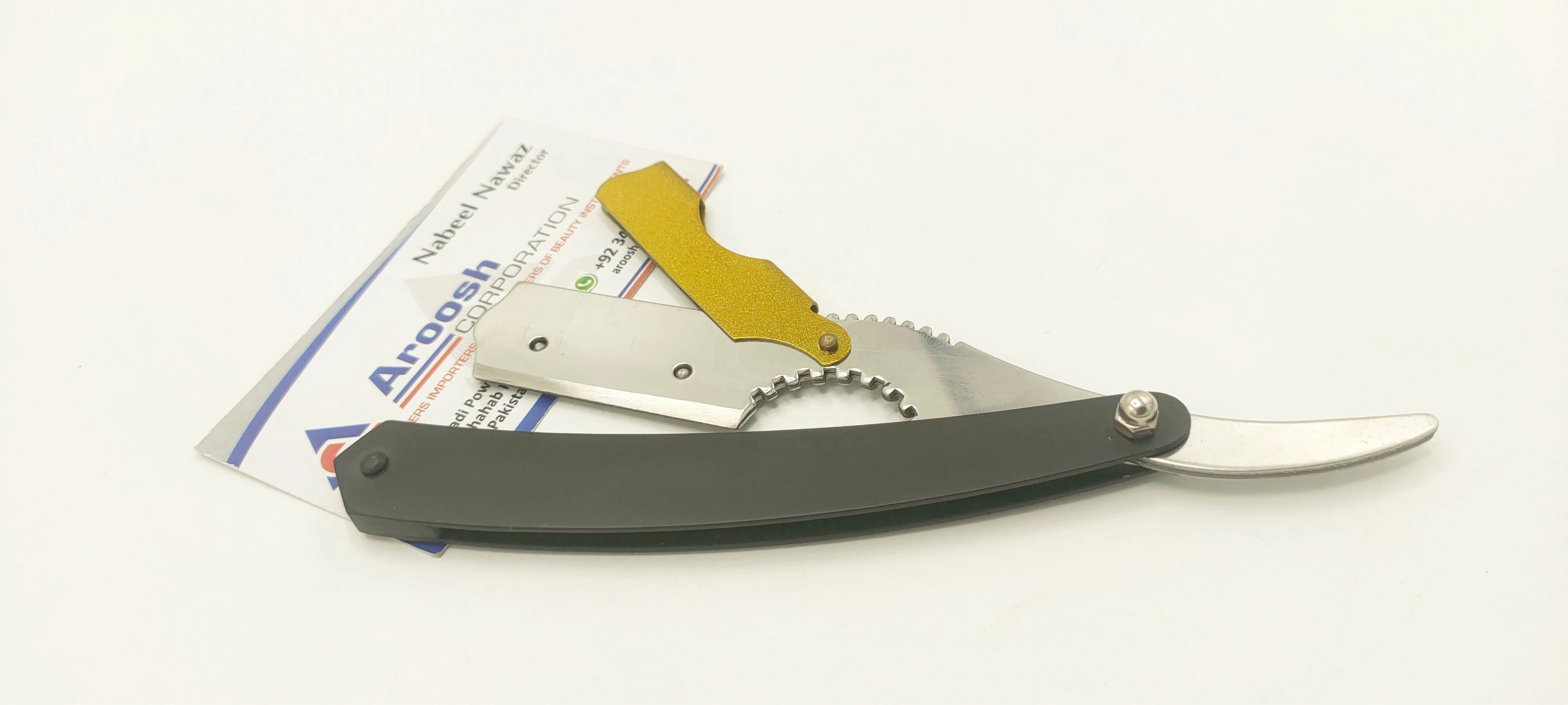 Wholesale Stainless Steel Black Manual Shaving Razor Single Blade Custom Logo Barber Razor Face Body Underarm Hair Bikini Use Sustainable