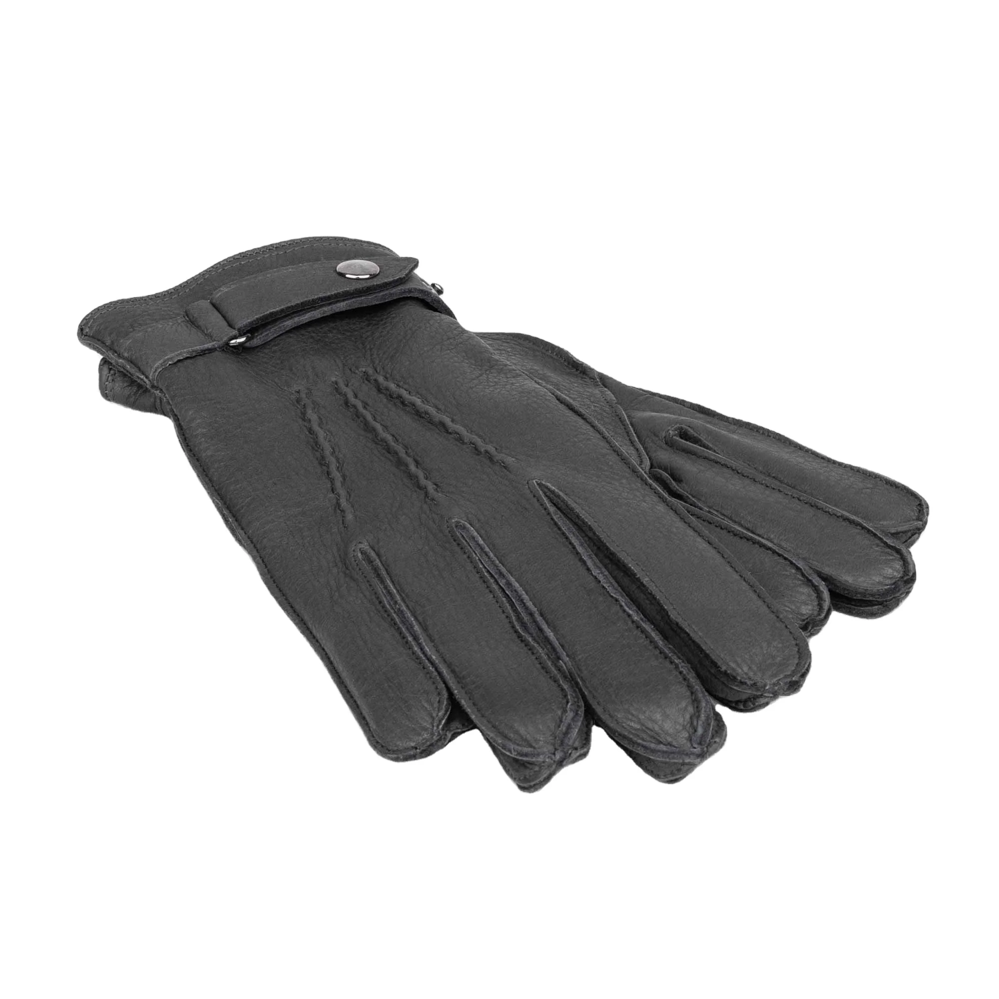 Men Gloves Black Color Winter Warm Touch Screen Windproof  goat leather Leather Gloves Fashion leather Gloves