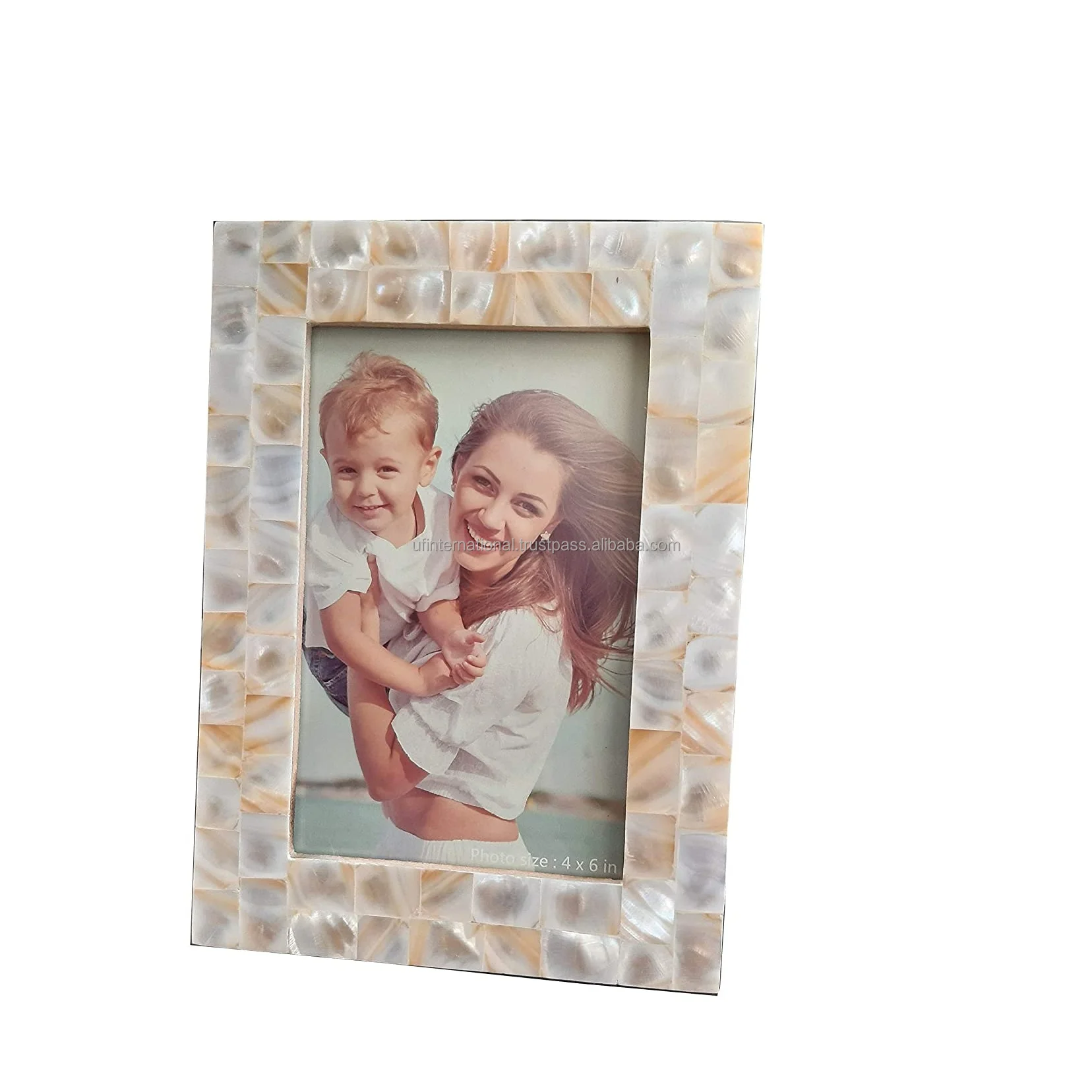 Перламутровая и лучшее качество круглая плохая настенная декоративная фоторамка