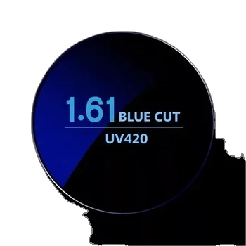 Оптические линзы CR39 1 499 67 74 одиночного видения UC HC HMC AR зеленое/синее покрытие асферические Rx линза по рецепту