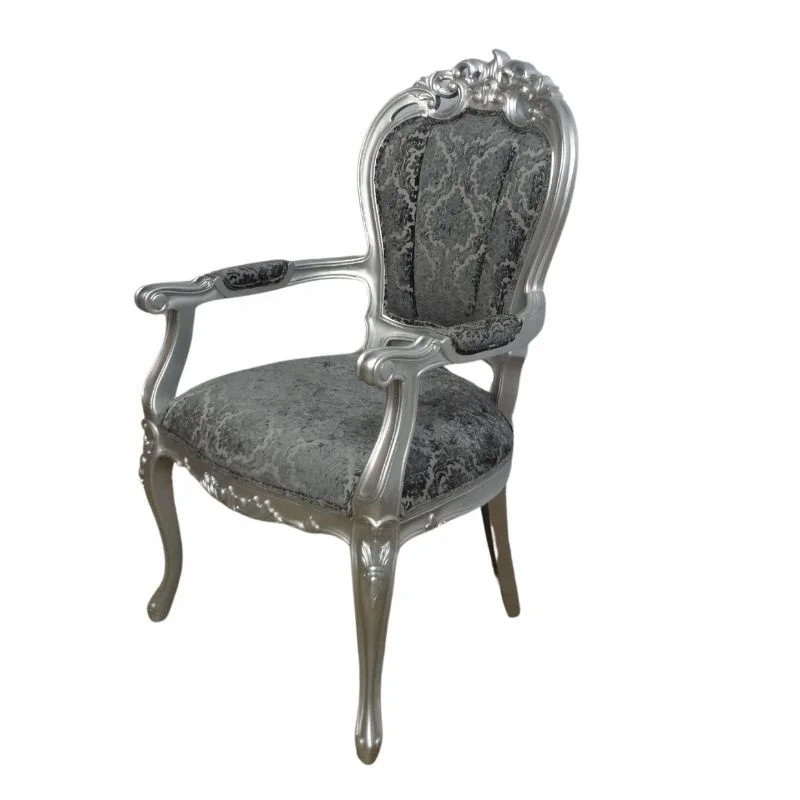 Старинные репродукция стулья деревянный обеденный стул классический барокко боковые для столовой домашней мебели и ресторана