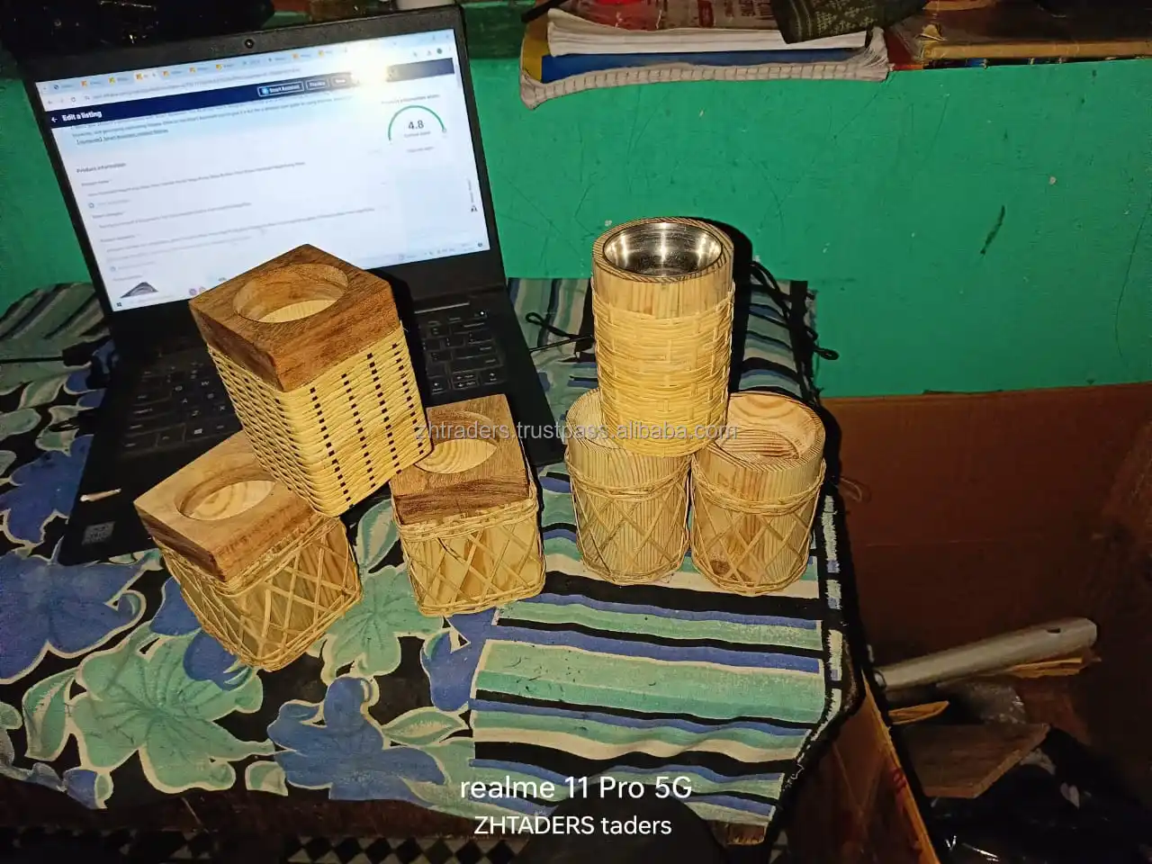 new desgein Best Wicker Rattan & Wooden Incense Bakhoor burner holder for arabic gifts with custom logo size shape