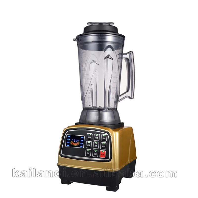 Professional 2L Electric Heavy-duty Multi Functional Kitchen Appliance Smoothie Blender Plastic Juice Bottle Plastic Push Button