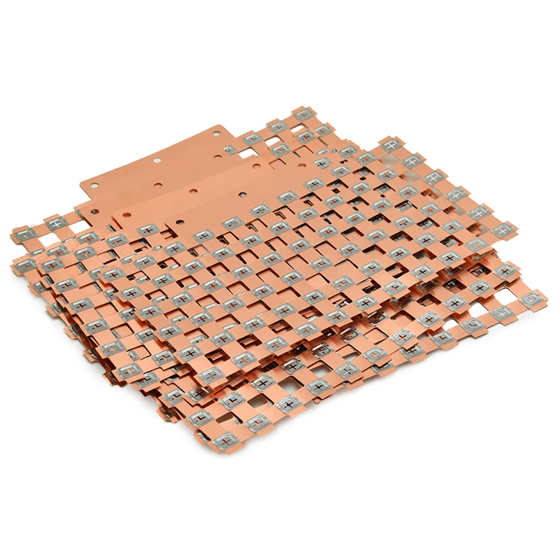 WELLGO Bimetallic Pure Copper Earth Busbar Copper Trail Busbar 2000A Nickel Plated Steel Strip 18650 32650