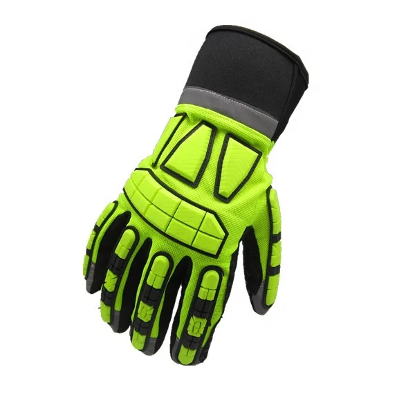 Anti Shock oil gas field safety impact ringer Gloves Industrial Mechanic Gloves