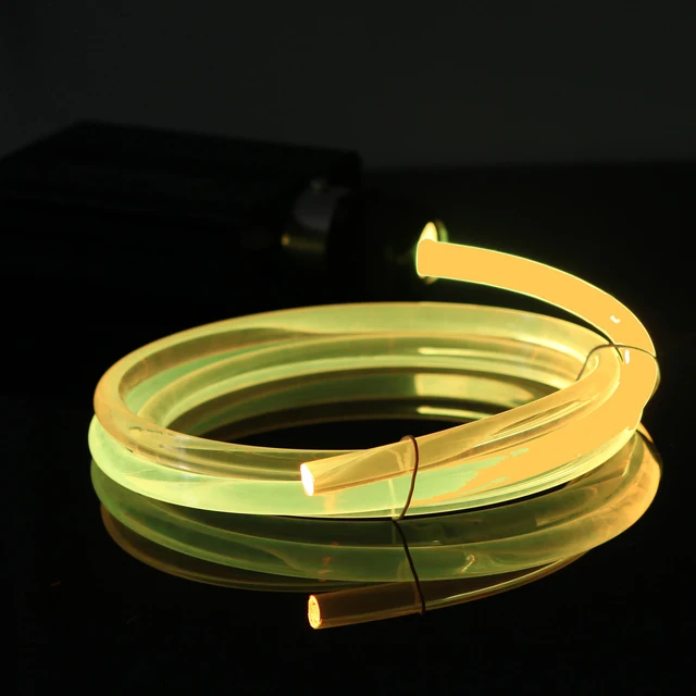 100 Meter Fiber Optical Cable 8 Mm Diameter Solid Soft Side Glow Fiber  Highly Versatile Light Rgbw Color Changing