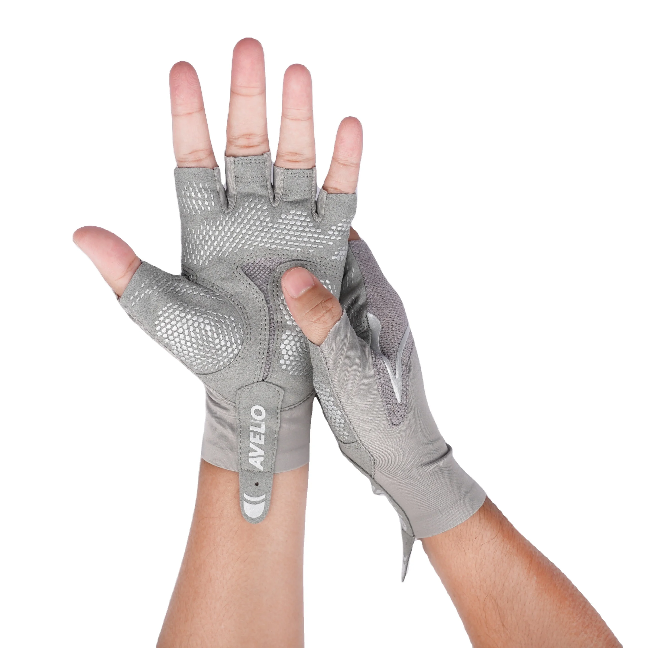 Top Quality Anti Slip Breathable Cycling Gloves Bicycle Wholesale Outdoor Cycling Gloves Salinan Grey Gloves From Indonesia