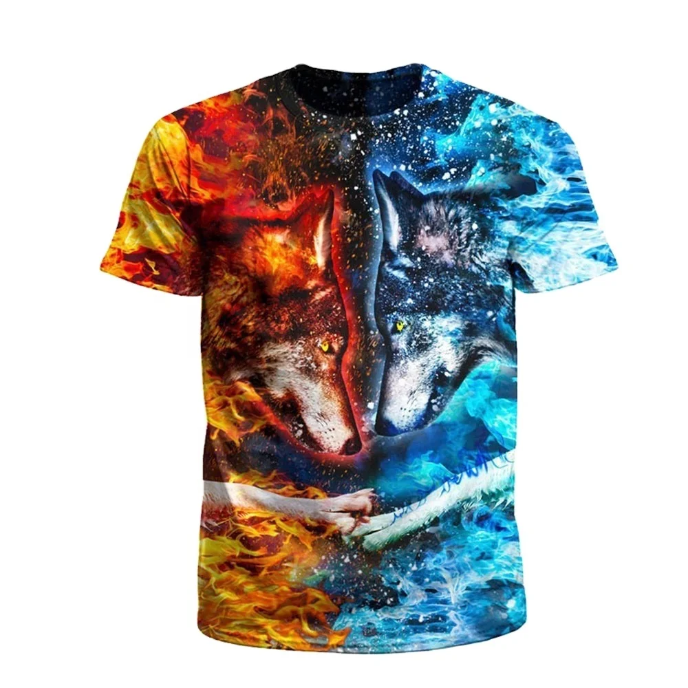 
Custom Made 100% Polyester Men High Quality Sublimation T shirts 